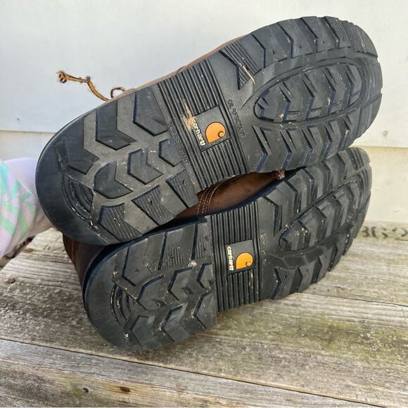 Carhartt 6-inch Soft toe Leather Lace Up Work Boots - Picture 6 of 9